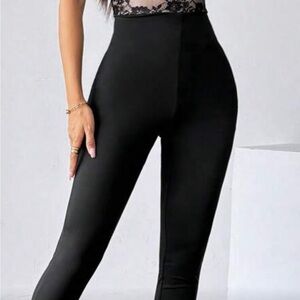 Chic Black Women's High-Rise Pants